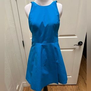 ALICE + OLIVIA SIZE 0 IN GOOD CONDITION BLUE DRESS.